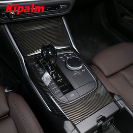 Real Carbon Fiber Interior Accessories Body Kit Gear Shift Panel for For BMW 3 Series 4 Series