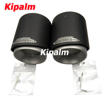 Load image into Gallery viewer, 1PC Carbon Fiber Exhaust Tip Muffler Tips Fit for Mini Cooper R55 R56 R57 R58 R59 R60 R61 F54 F55 F56 F57 F60 Mini Tail Pipe Tip