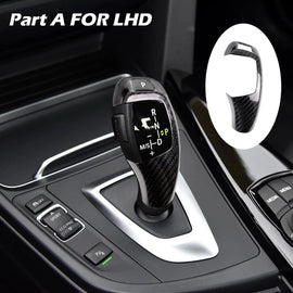 Carbon Fiber Gear Shift Knob and Panel Cover for BMW 1 2 3 4 Series F20 F21 F22 F23 F30 F34 F35 F36 F10 F11