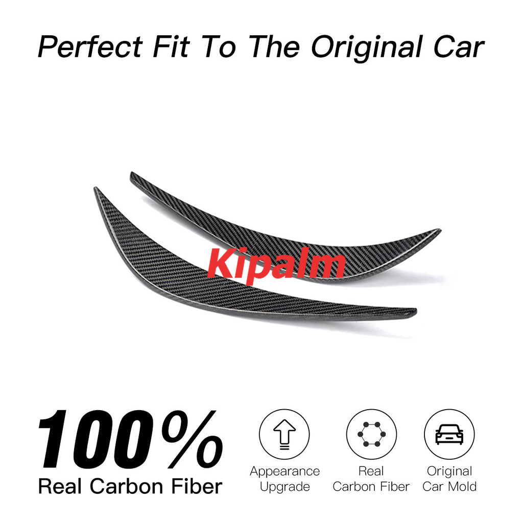 Original Fitment 3M Tape Carbon Fiber Front Bumper Fins Canard For Audi R8 V8 V10