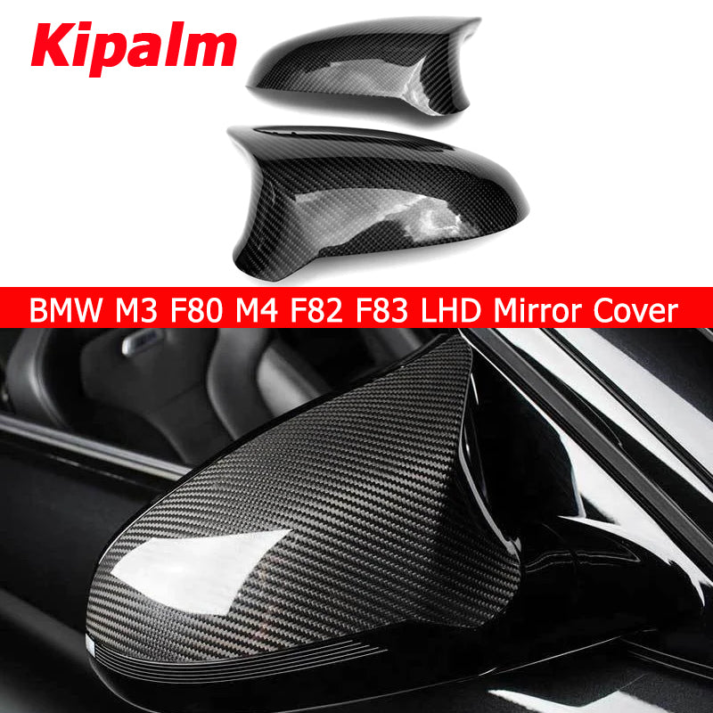 Carbon Fiber Side Rear Mirror Cover for BMW M3 F80 M4 F82 F83 LHD Model Replacement Sticker