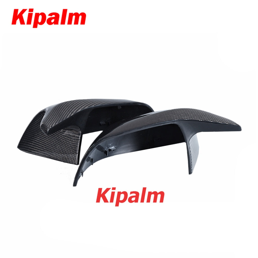 1 Pair Rearview Side Mirror Cap M Look Carbon Fiber Exterior Relacement Mirror Cover for Tesla Model 3