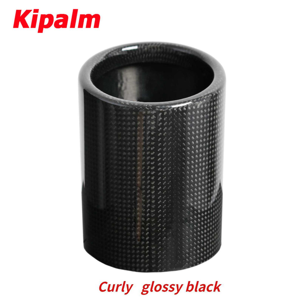 1PC Carbon Fiber Cover Exhaust Muffler Pipe Tip Case AK Exhaust Tip Housing Without Akrapovic Logo