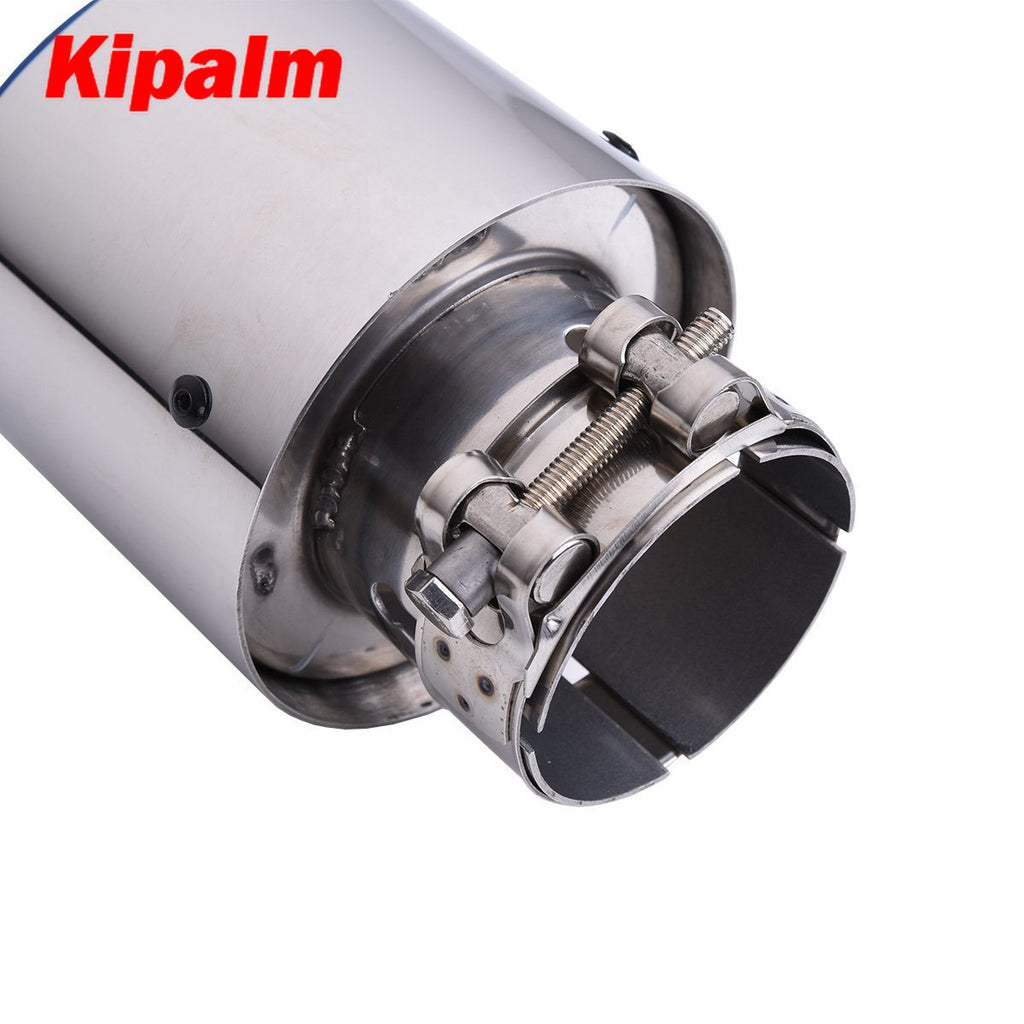 Carmon Car Universal Stainless Steel Exhaust Tip Burnt Blue Muffler for BMW BENZ Audi VW Golf car exhaust muffler
