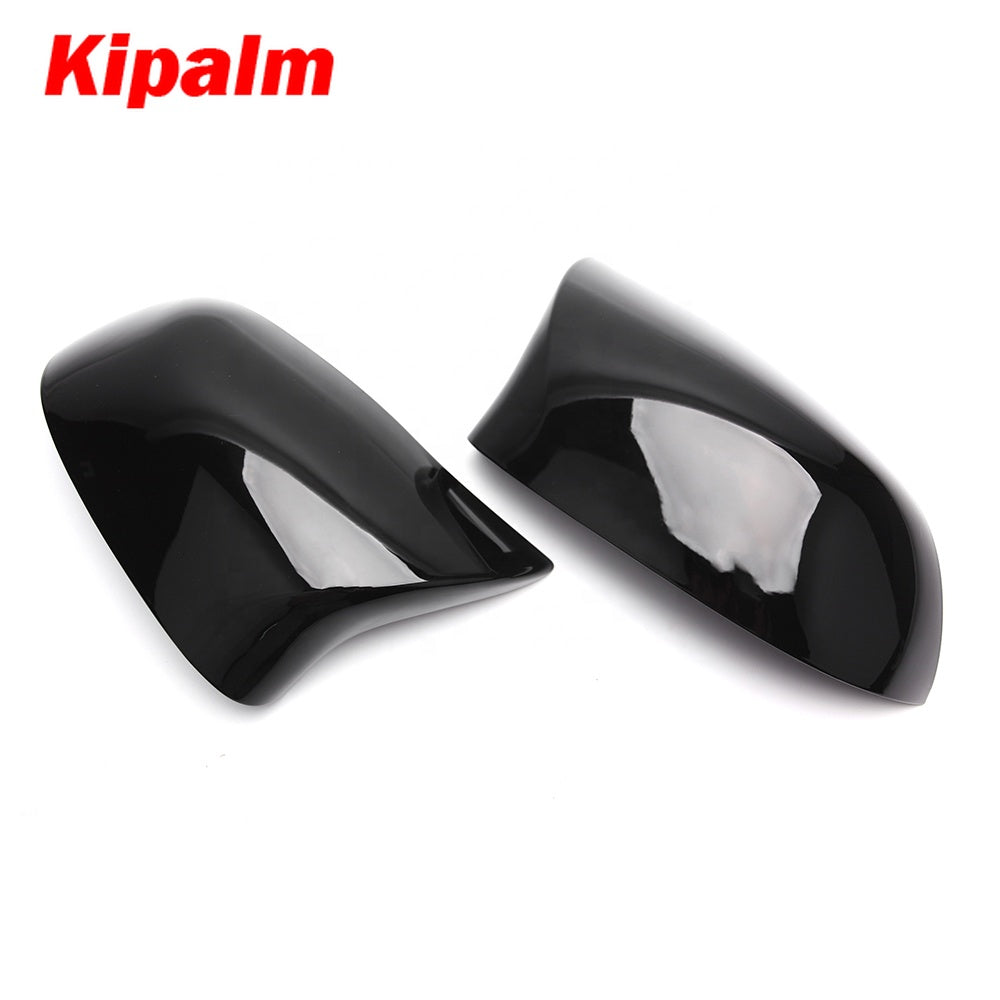 1 Pair Replacement ABS Mirror Cover for BMW X5 F15 X6 F16 X3 F25 X4 F26 2014-18 gloss black or White M look mirror cover
