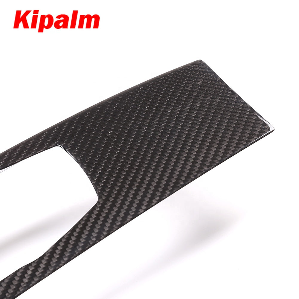 X3 G01 X4 G02 Dry Carbon Fiber Multimedia Central Control Panel Trim Cover Sticker for BMW X3 X4 2018-2020 LHD