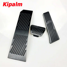 Load image into Gallery viewer, No Drill Gas Brake Footrest Pedal Plate Pad For BMW New 5 6 7 series GT Touring X3 X4 Z4 Aluminum alloy gas brake pedal LHD AT