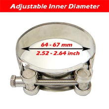 Load image into Gallery viewer, Kipalm Universal 304 Stainless Steel Clamp Exhaust Clip For Slip-on Type Car Motorcycle Muffler Sile