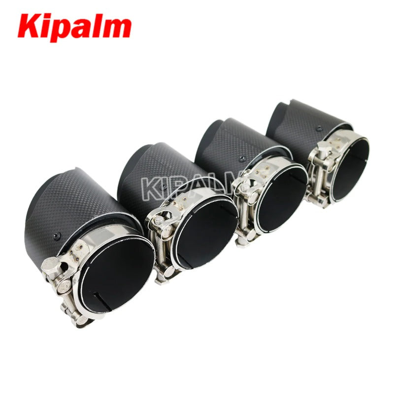 4pcs M Performance Matte Carbon Fiber Exhaust Muffler Tips for BMW M3 M4 F80 F82 F83 F87 F10 F12 F13 F06 M6