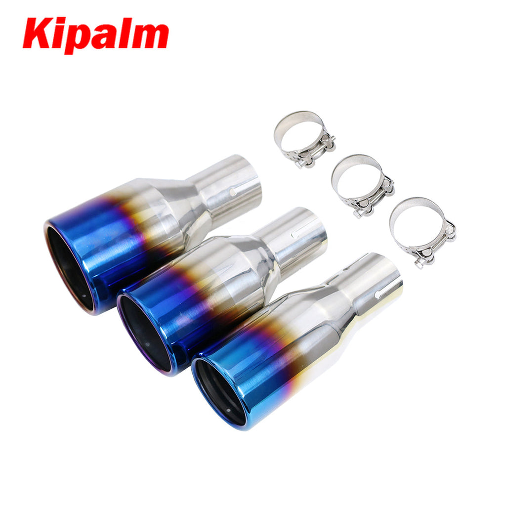 1 Piece Stainless Steel Exhaust Pipe Muffler Tips for Audi VW Golf BMW Toyota Honda Parts