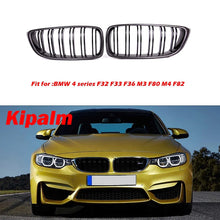 Load image into Gallery viewer, Carbon Fiber Front Grill for BMW 4 Series F32 F33 F36 M3 F80 M4 F82 with Dual Slat Line