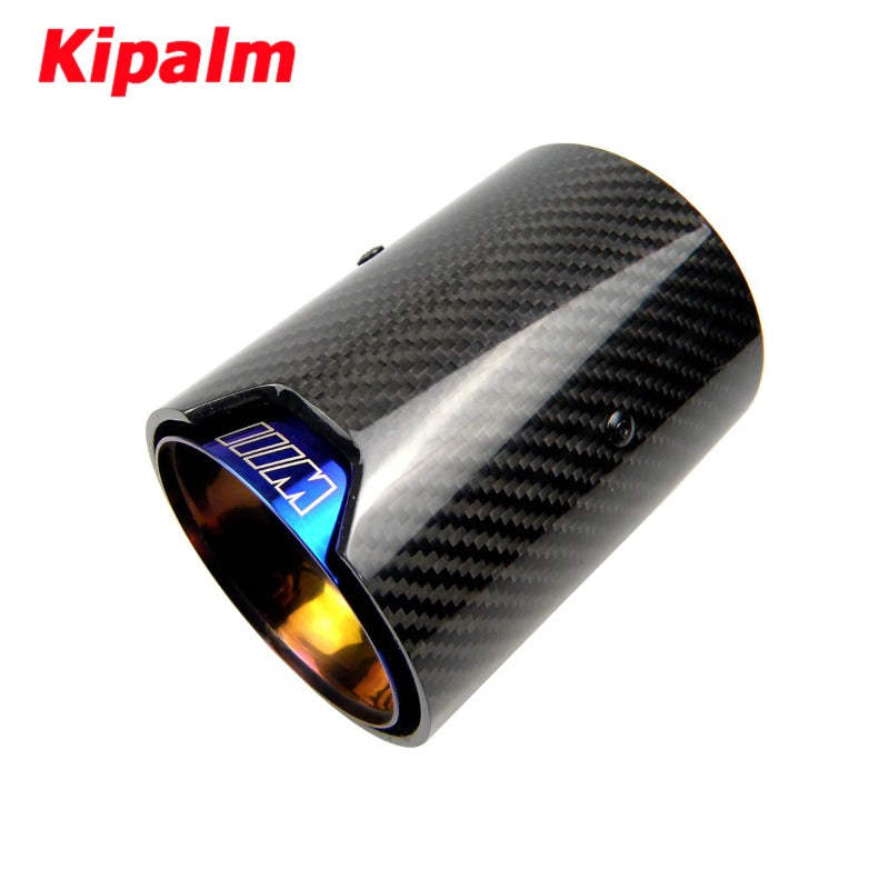 2PCS Real Carbon Fiber Exhaust Pipe Muffler Tip For BMW M Performance M2 F87 M3 F80 M4 F82 F83 M5 F10