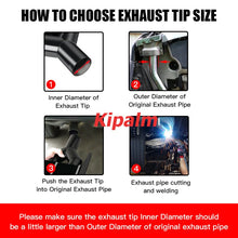 Load image into Gallery viewer, 1Pair Stainless Steel Weld-on Square Dual Exhaust Pipe Mufflers for Benz W212 W204 W221 CLASS E/C/S with AMG Logo