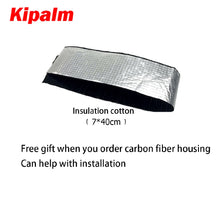 Load image into Gallery viewer, 1pcs Carbon Fiber Cover Twill Weave Muffler Pipe Remus Housing Car Universal Exhaust Tip Case