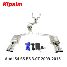 Load image into Gallery viewer, 304 Stainless Steel Full Exhaust System Performance Cat-back Fit for Audi S4 S5 B8 3.0T 2009-2015