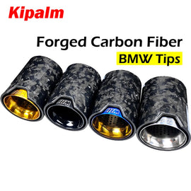 Universal Forged Carbon Fiber M Performance Exhaust Pipe for BMW M3 M4 M5 Muffler Tail Pipe 120mm Length