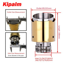 Load image into Gallery viewer, Carmon Universal Stainless Steel Tip Golden Color Muffler for BMW BENZ Audi VW Golf Car Exhaust