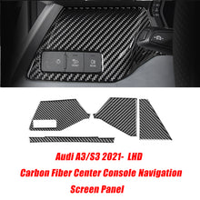 Load image into Gallery viewer, Car Carbon Fiber Interior Stickers for Audi A3 S3 2021-2022 LHD Decoration Frame Cover