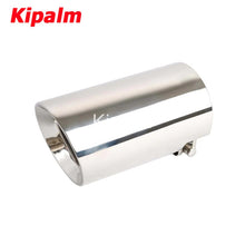 Load image into Gallery viewer, Customized Logo Stainless Steel Exhaust Muffler Car Mirror Polished Exhaust Tip
