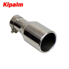 Load image into Gallery viewer, Car Universal Exhaust Pipe Muffler Tip Blue/Black/Silver Colour Plain End 304 Stainless Steel 51mm Inlet  Car Accessories