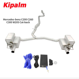 Fit for Mercedes-benz C200 C260 C300 W205 2015-2021 1.5T 1.6T 2.0T with Valve Exhaust Catback