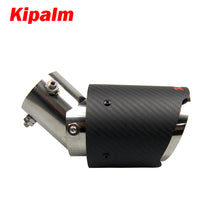 Load image into Gallery viewer, HRV Kicks Livina Tiida Juke Angle Adjustable Bolt-On Akrapovic Exhausts Tailpipes with Anti-drop Rope Carbon Fiber Muffler Tips