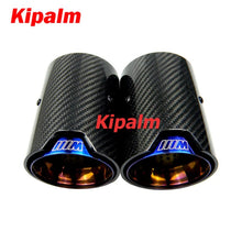 Load image into Gallery viewer, 4pcs M Logo Carbon Fiber Exhaust Tip Muffler Cutter for BMW M2 F87 M3 F80 M4 F82 F83 M6 F06 F12 F13