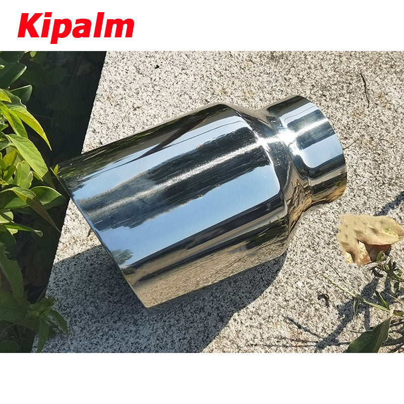 1pcs Silver 4.5 Inch Exhaust Pipe Tip Factory Export Stainless Steel Muffler Tip
