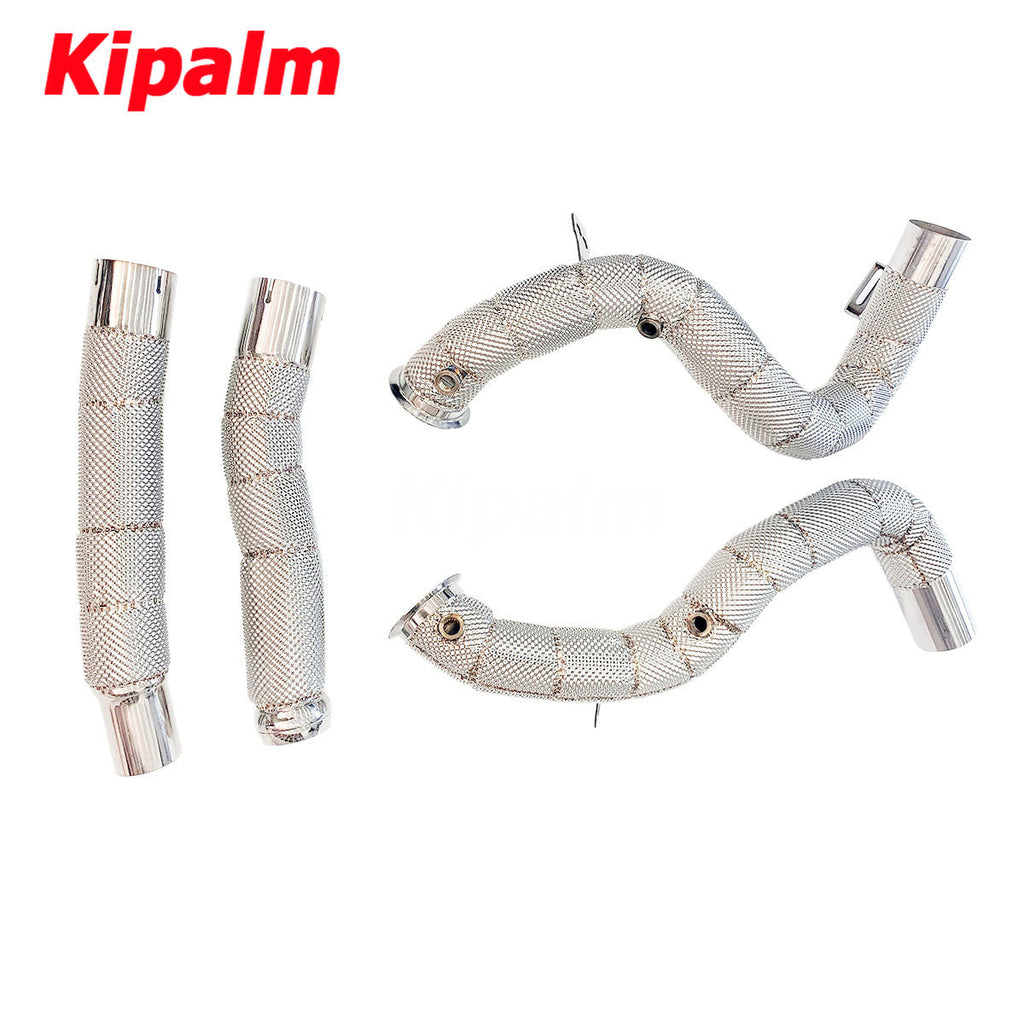 1PC 304 Stainless Steel Downpipe for Mercedes-benz AMG-GT 4.0T C190 2016-2019