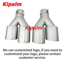 Load image into Gallery viewer, Dual Sand Blasting Stainless Steel Exhaust Tail Tips for VW Golf Tiguan R MK7 Golf 6 with AK logo