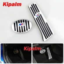 Load image into Gallery viewer, No Drill Gas Brake Pedal for BMW X1 F48 1 Series F52 2 Series F46 Auto Aluminum Gas Accelerator Pedal and Brake Pedal with M Logo
