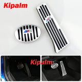 No Drill Gas Brake Pedal for BMW X1 F48 1 Series F52 2 Series F46 Auto Aluminum Gas Accelerator Pedal and Brake Pedal with M Logo