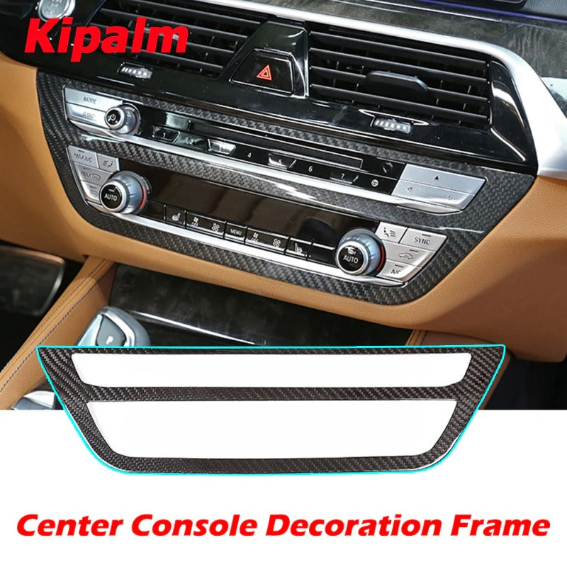 Center Air Conditioning Decoration Frame Carbon Fiber Center Console Trim for BMW New 5 Series G30