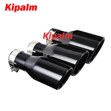 Load image into Gallery viewer, Universal Car Exhaust Pipe Tail Throat Stainless Steel Muffler Tips with Clamp Modification Parts Black Color