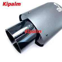 Load image into Gallery viewer, Oval Remus Sport Matte Carbon Fiber Exhaust Muffler Tips Glossy Black Inner Pipe for Benz AUDI HYUNDAI