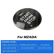 Load image into Gallery viewer, Kipalm for Mazda Axela Atenza CX-3 CX-4 CX-5 MX-5 Accessories Sticker Carbon Fiber Interior Car Engine Start Button Trim Cover