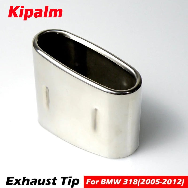 Kipalm Stainless Steel Exhaust Tip Pipe Muffler Car Styling Exhaust System Tip Modified Car Tail For BMW 3 Series 318 2005-2012