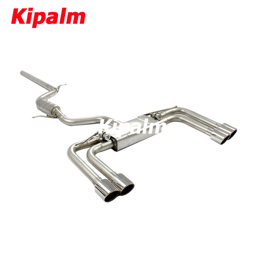 304 Stainless Steel Full Exhaust System Cat-back Fit for Audi A3 1.4T 1.8T 2.0T 2014-2020