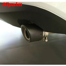 Load image into Gallery viewer, 1PC Black Universal AK Logo Carbon Fiber Exhaust Muffler Tip for MAZAD CX-5 GOLF Exhaust Tips Free Shipping