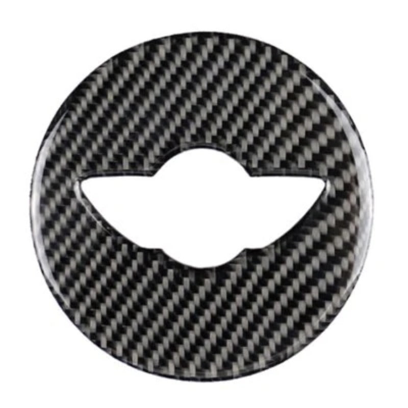 Carbon Fiber Car Steering Wheel Stickers Cover Trim for Mini Cooper Clubman R55 R56 Countryman R60 Paceman R61