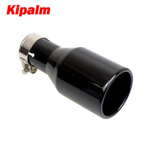 Load image into Gallery viewer, Car Universal Exhaust Pipe Muffler Tip Blue/Black/Silver Colour Plain End 304 Stainless Steel 51mm Inlet  Car Accessories