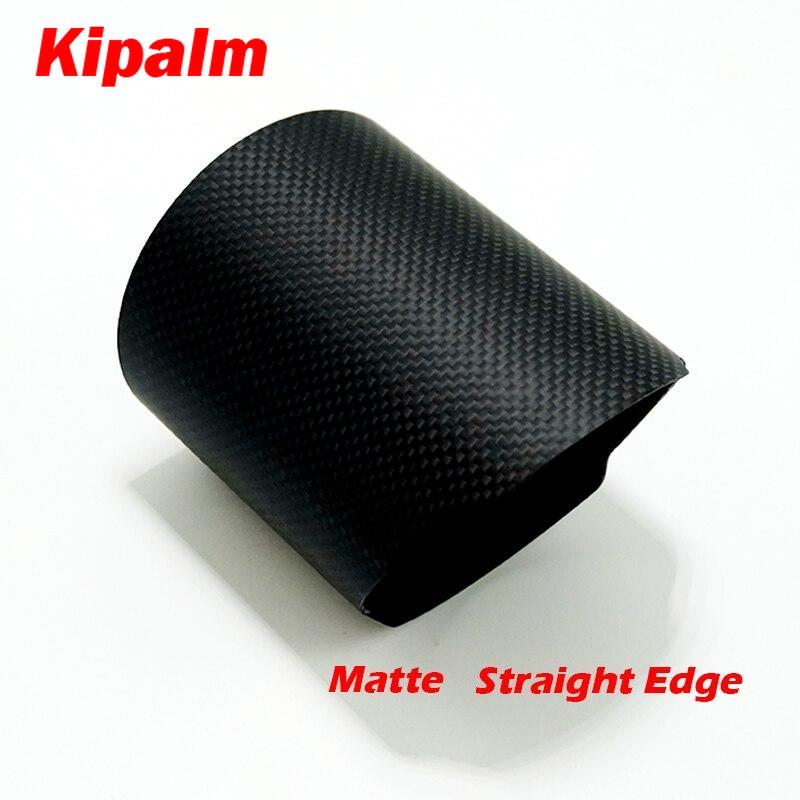 1PC Carbon Fiber Cover Exhaust Muffler Pipe Tip Case AK Exhaust Tip Housing Without Akrapovic Logo