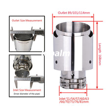 Load image into Gallery viewer, Carmon Car Universal Stainless Steel Exhaust Tip Silver Color Muffler for BMW BENZ Audi VW Golf car exhaust muffler