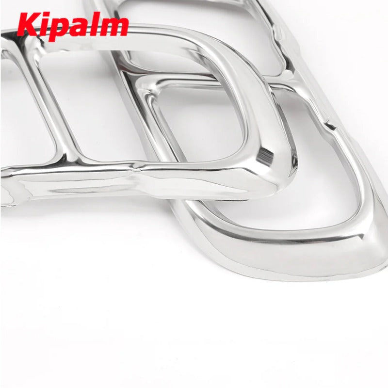 For BMW X5 G05 X6 G06 X7 G07 2018- 304 Stainless Steel Square Dual End Exhaust Muffler Tips Cover