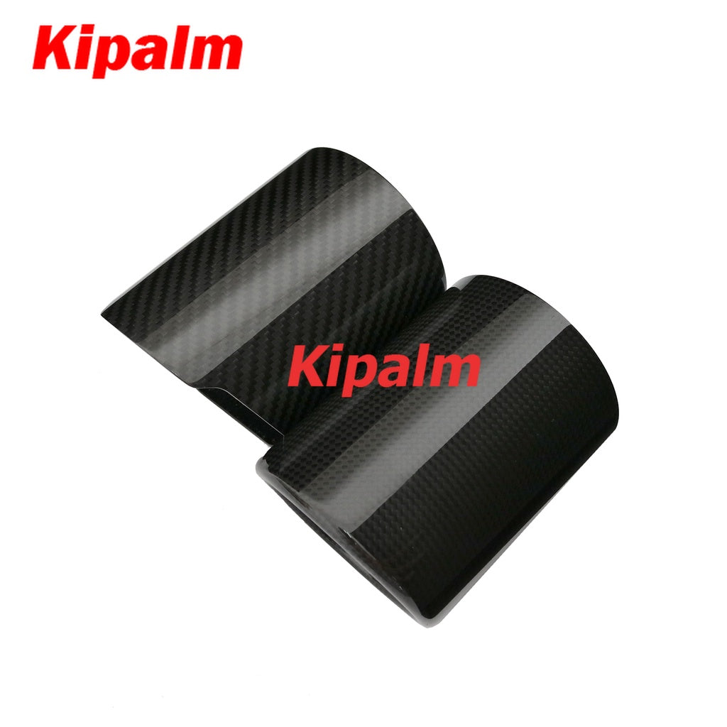 Kipalm Car Universal Exhaust Pipe Carbon Fiber Cover Muffler Pipe Tip Cover Without Logo