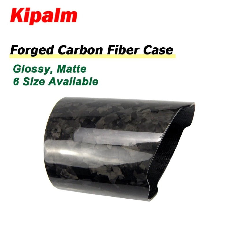 Kipalm Forged Carbon Fiber Akrapovic Authentic Cover Muffler Pipe Tip Cover Housing Car Universal Exhaust Case