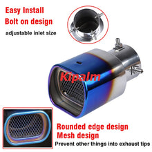 Load image into Gallery viewer, Universal Polished Stainless Steel Rectangular Exhaust Muffler Nozzle for Audi Benz VW BMW
