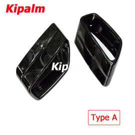 1 Pair Stainless Steel Square Exhaust Muffler Tip Rear Pipes for BMW 5 Series G30 G38 Nozzle