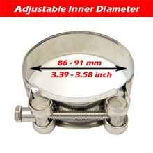 Load image into Gallery viewer, Kipalm Universal 304 Stainless Steel Clamp Exhaust Clip For Slip-on Type Car Motorcycle Muffler Sile