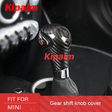 Load image into Gallery viewer, Car Interior Accessories Carbon Fiber Gear Shift Knob Cover for MINI Cooper ES R Series R55 R56 R57 R58 R59 R60 R61